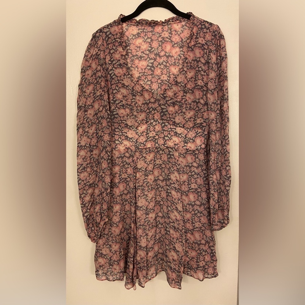 LoveShackFancy Cassidy Mini Dress Light Blushing Berries Size Small